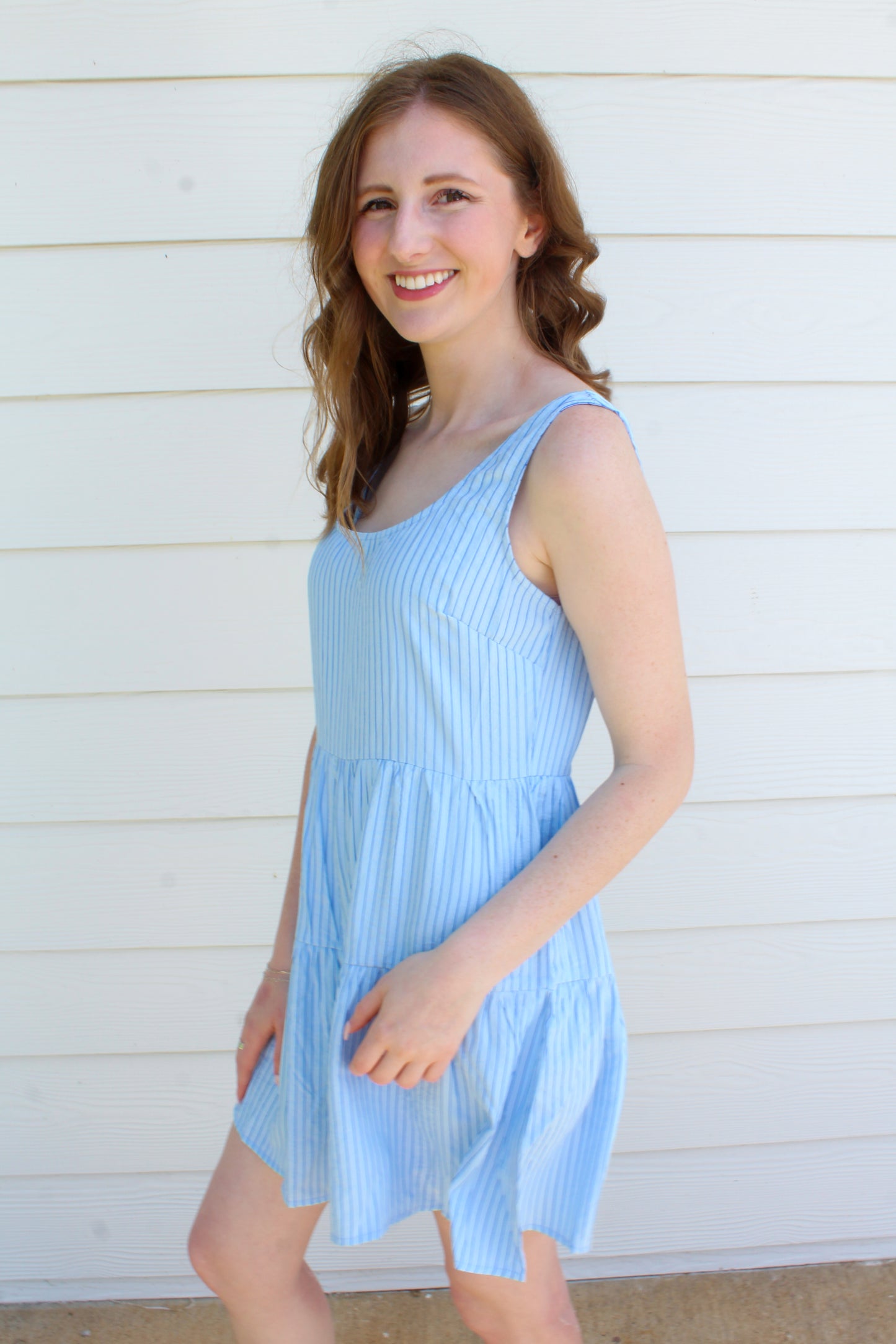 Keep It Cool Romper - Blue