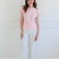 Lemon Drop Sweater Vest - Pink