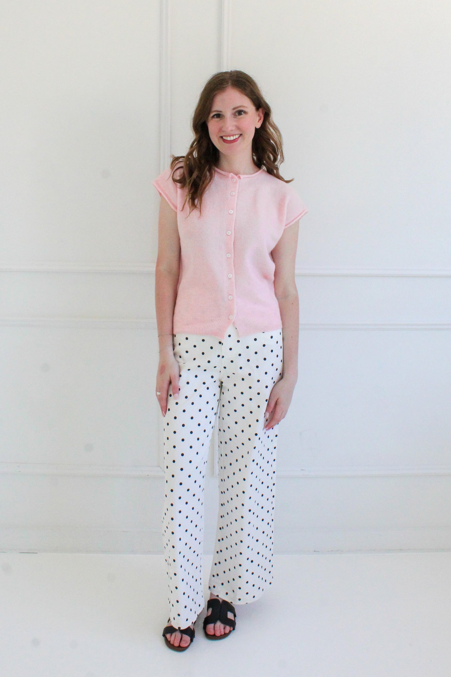 Lemon Drop Sweater Vest - Pink