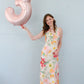 It's A Date Maxi Dress - Pink Multi