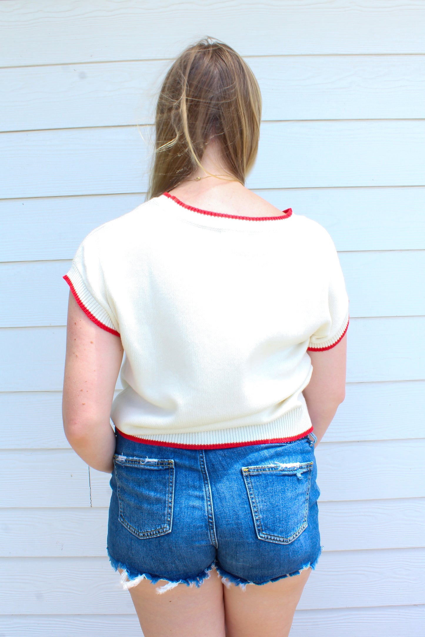 In A Pinch Top - Cream