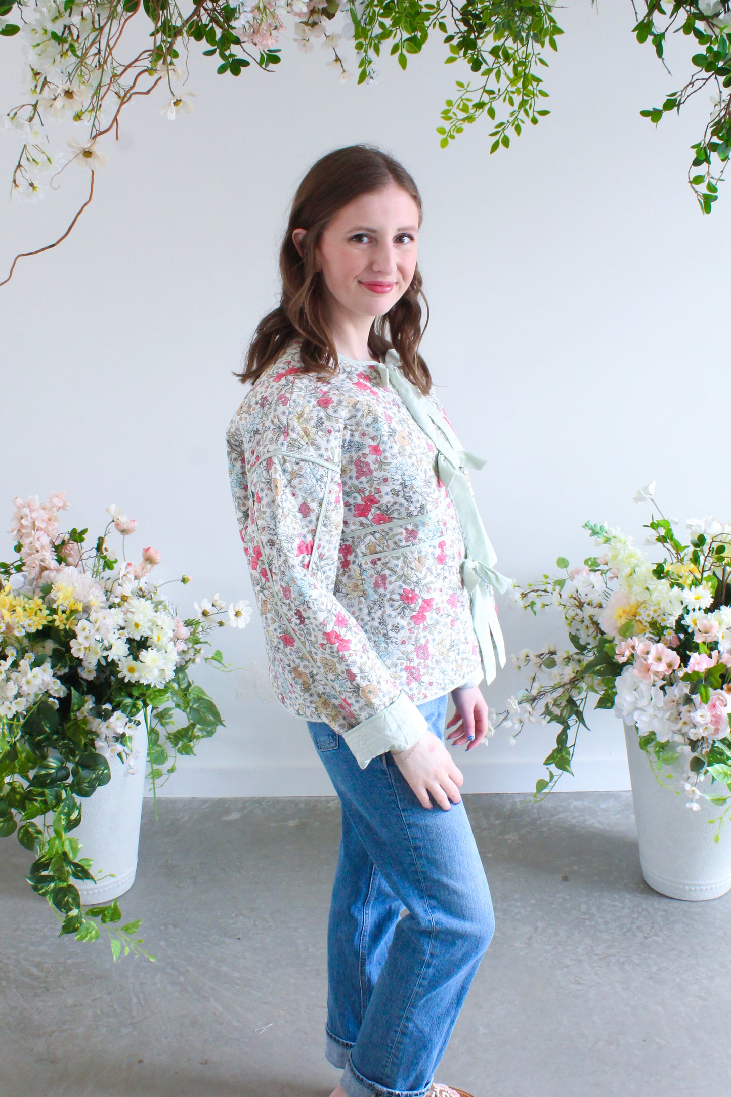 Spring Is Near Quilted Jacket - Mint