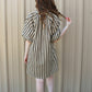 Picture This Dress - Brown & Cream