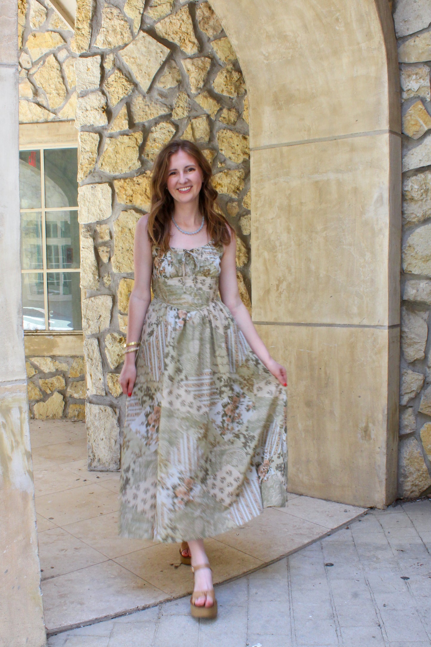 Fond Memories Maxi Dress - Green