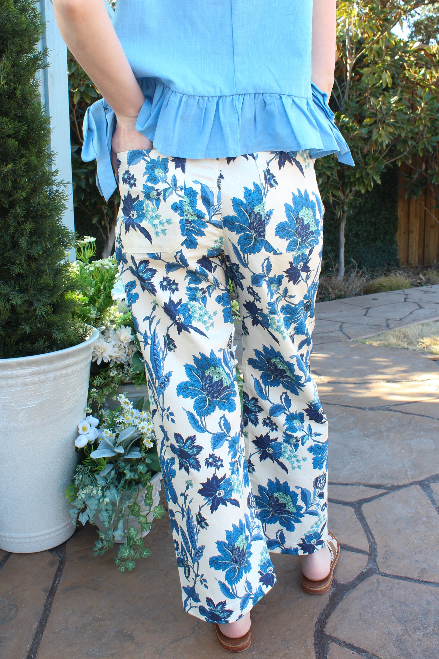 Make A Statement Pants - Blue