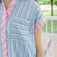 Office To Outing Dress - Blue & Pink