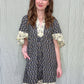 Matter of Fact Dress - Navy
