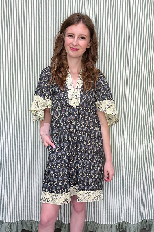 Matter of Fact Dress - Navy