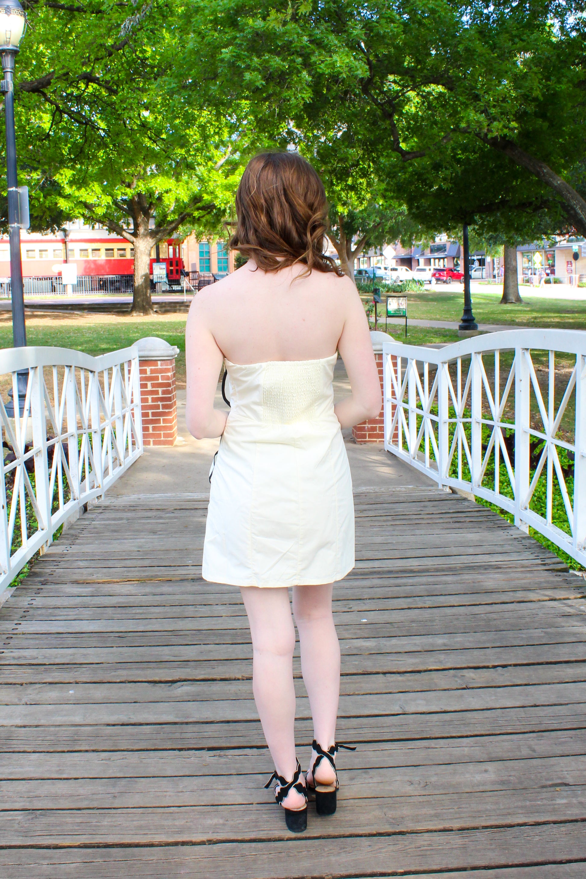 Cream Strapless Mini Dress for Graduation & Vacation – Sincerely, Shilo
