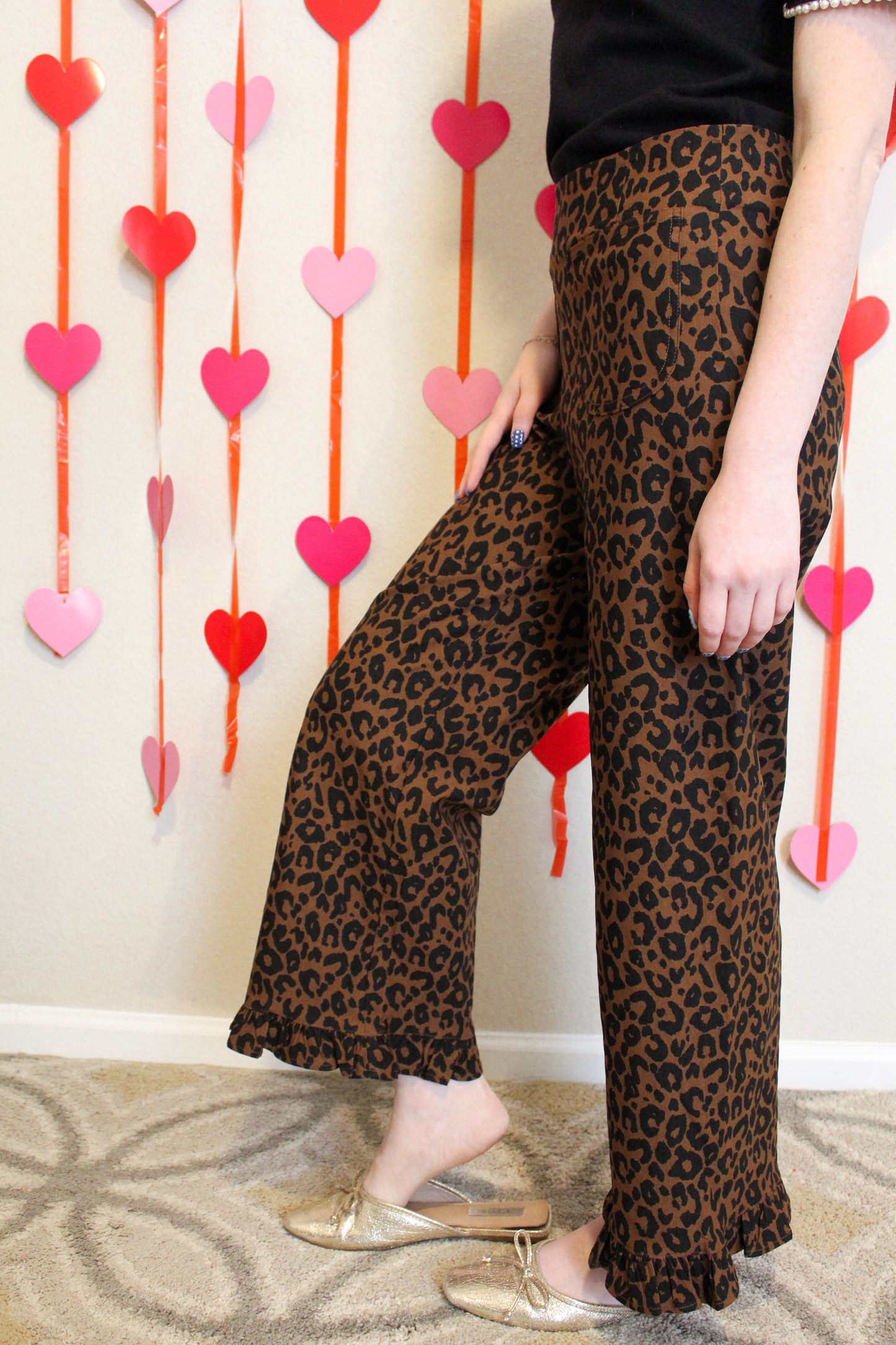 Put It In Print Pants - Cheetah