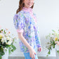 Spring In Bloom Top - Blue