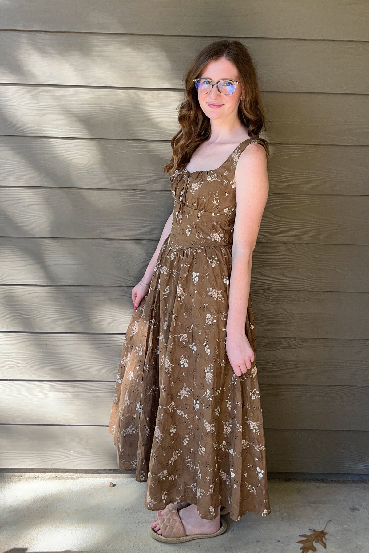 Picking Wildflowers Maxi - Brown