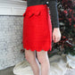 Wrapped In Red Skirt - Red