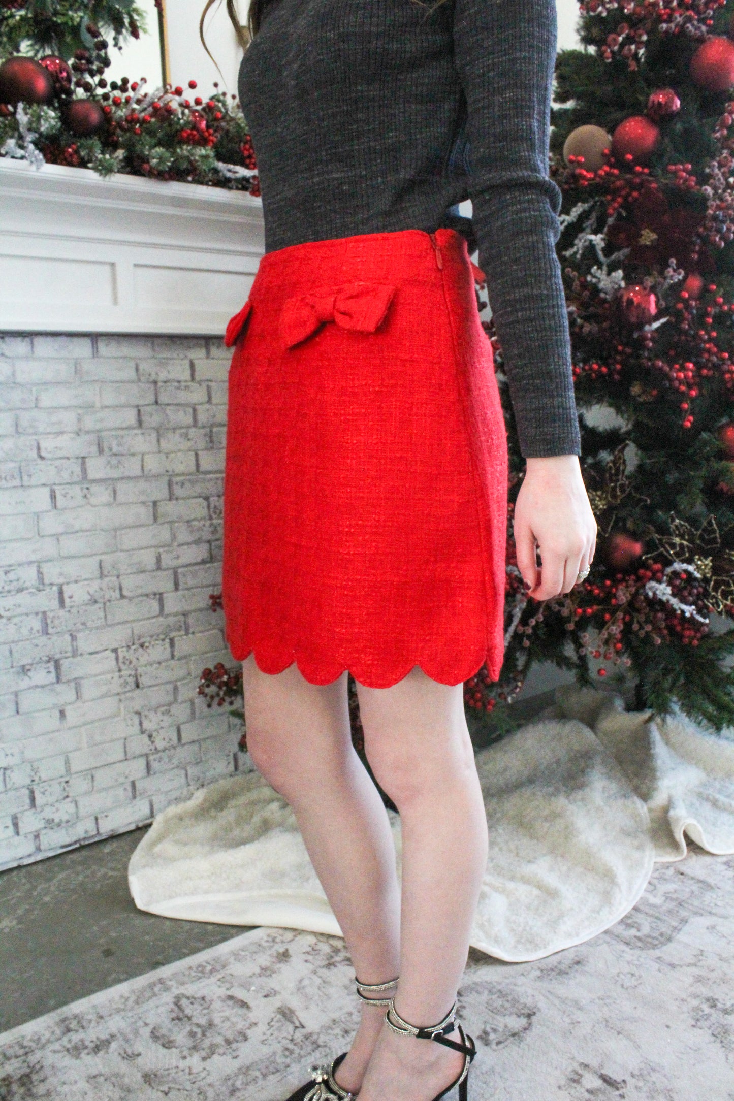 Wrapped In Red Skirt - Red