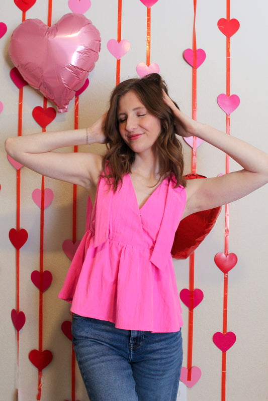 A Little Sassy Top - Pink