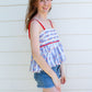 Pretty Patriotic Tank - White