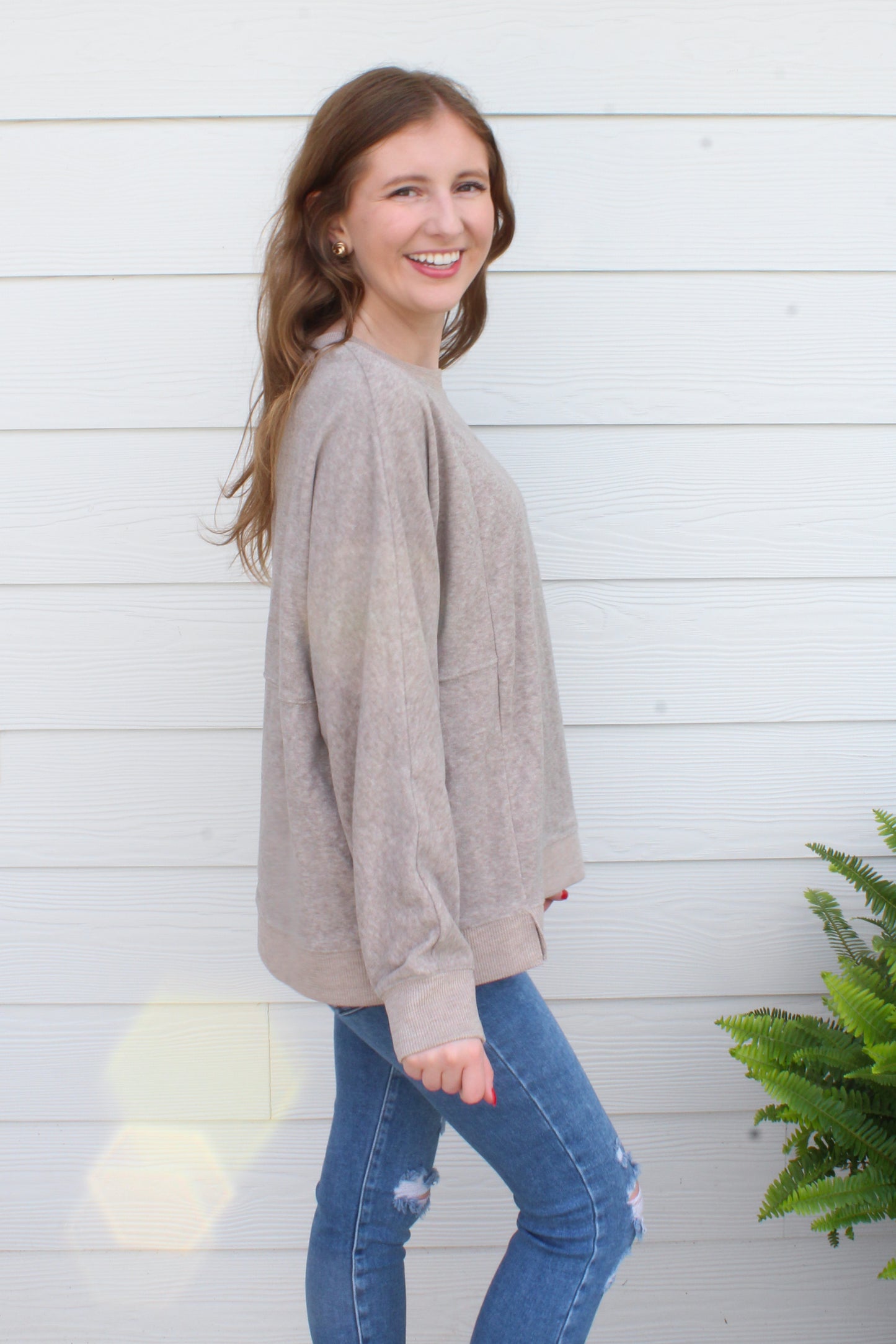 Cozy Season Pullover - Taupe