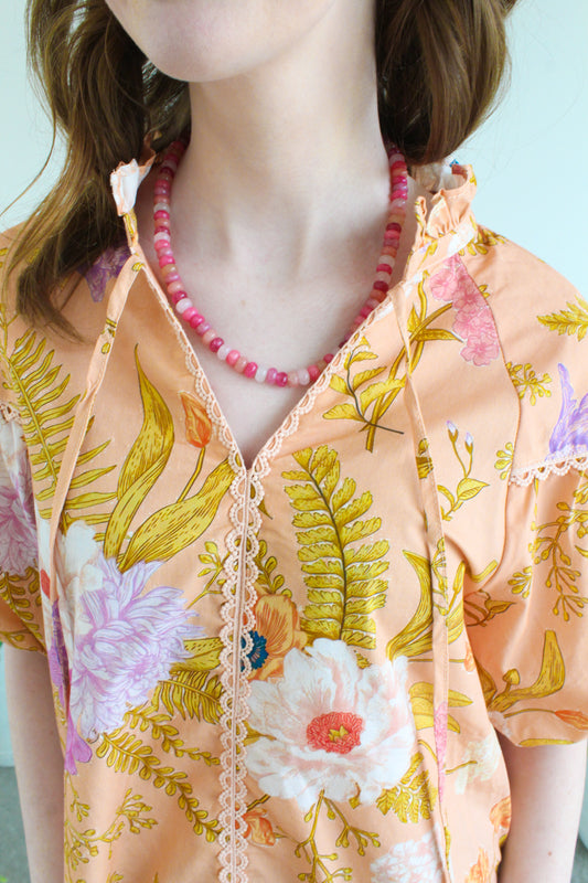 Finishing Touches Necklace - Pink Multi