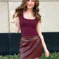 Under Pressure Bodysuit - Burgundy