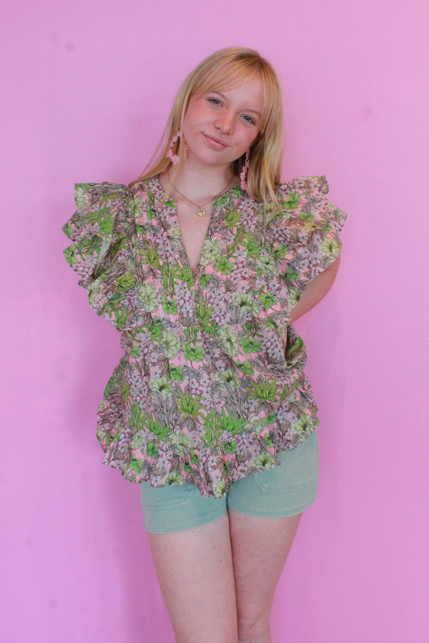 Sweet Pea Top - Floral