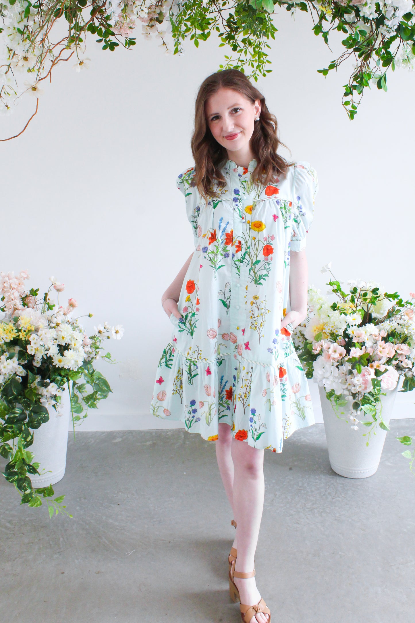 Bloom Service Dress - Blue