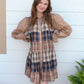 Fallin’ For Flannel Dress - Brown