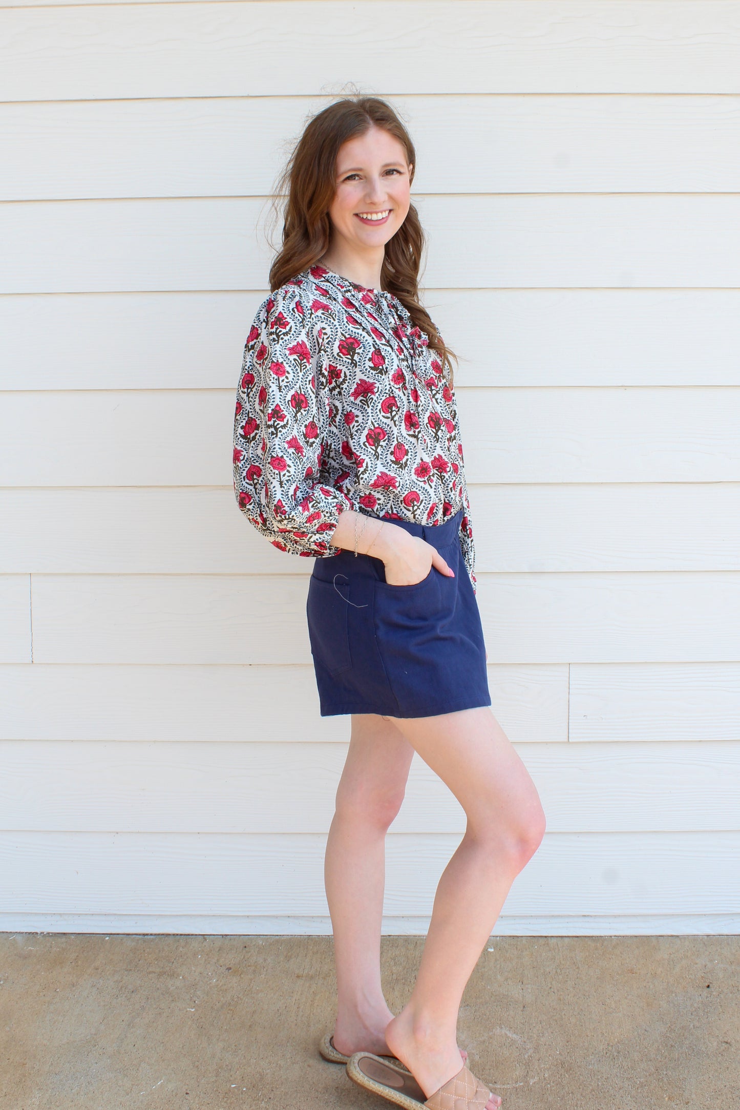 Blue Me Away Skort - Navy