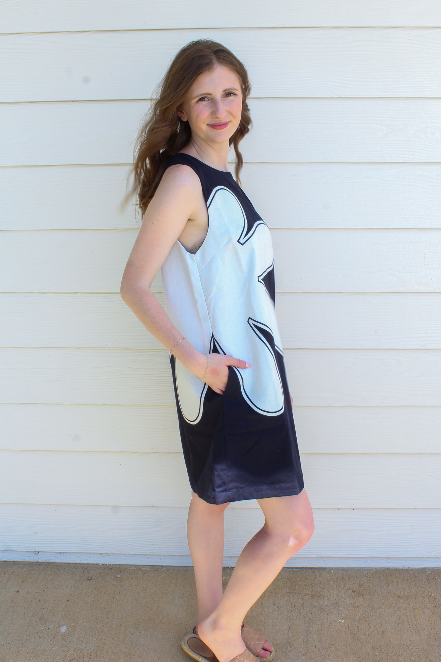 Get In The Groove Dress - Navy