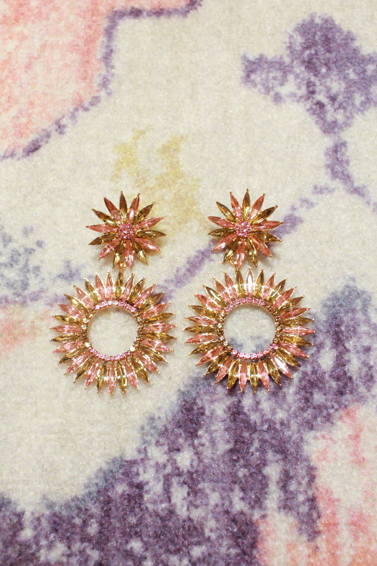 Dazzle Darling Earrings - Pink