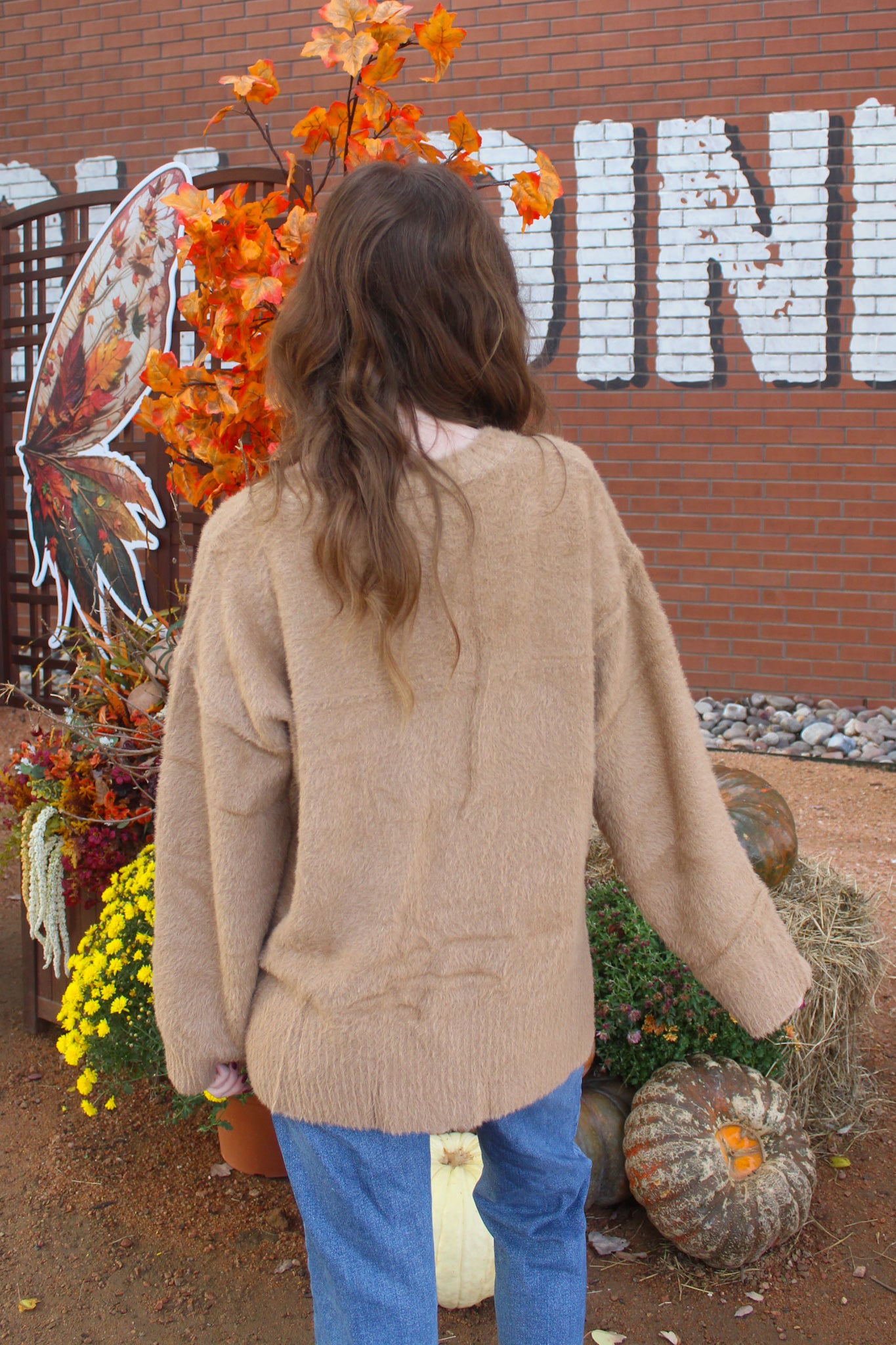 Fuzzy Feeling Sweater - Taupe