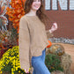 Fuzzy Feeling Sweater - Taupe