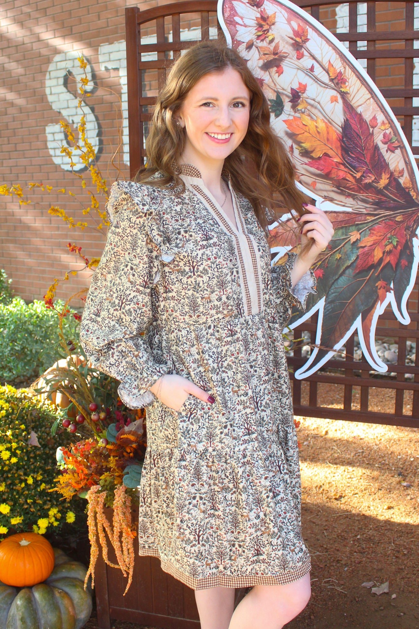 Into The Woods Dress - Cream