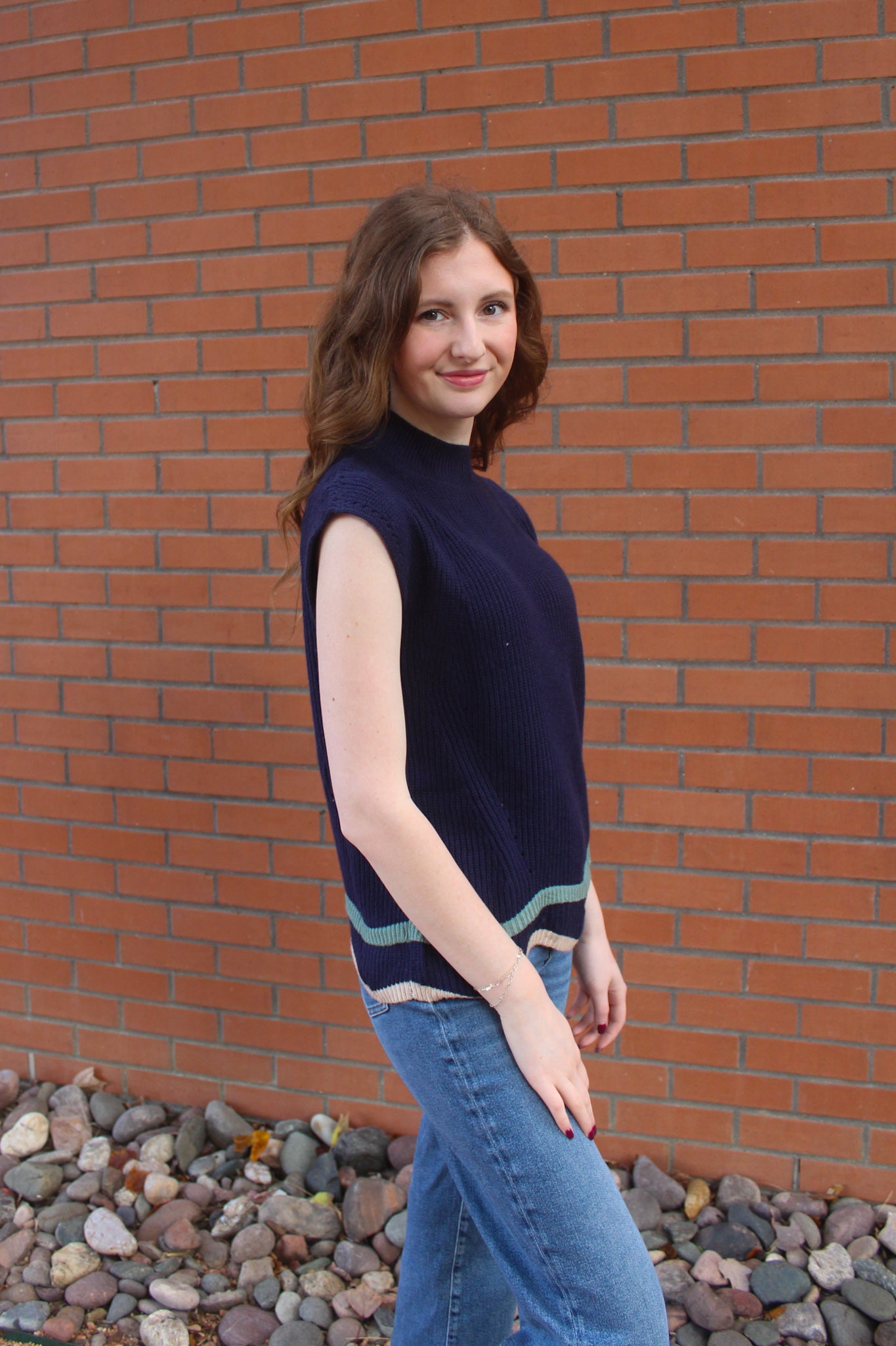 Autumn Breeze Sweater - Navy