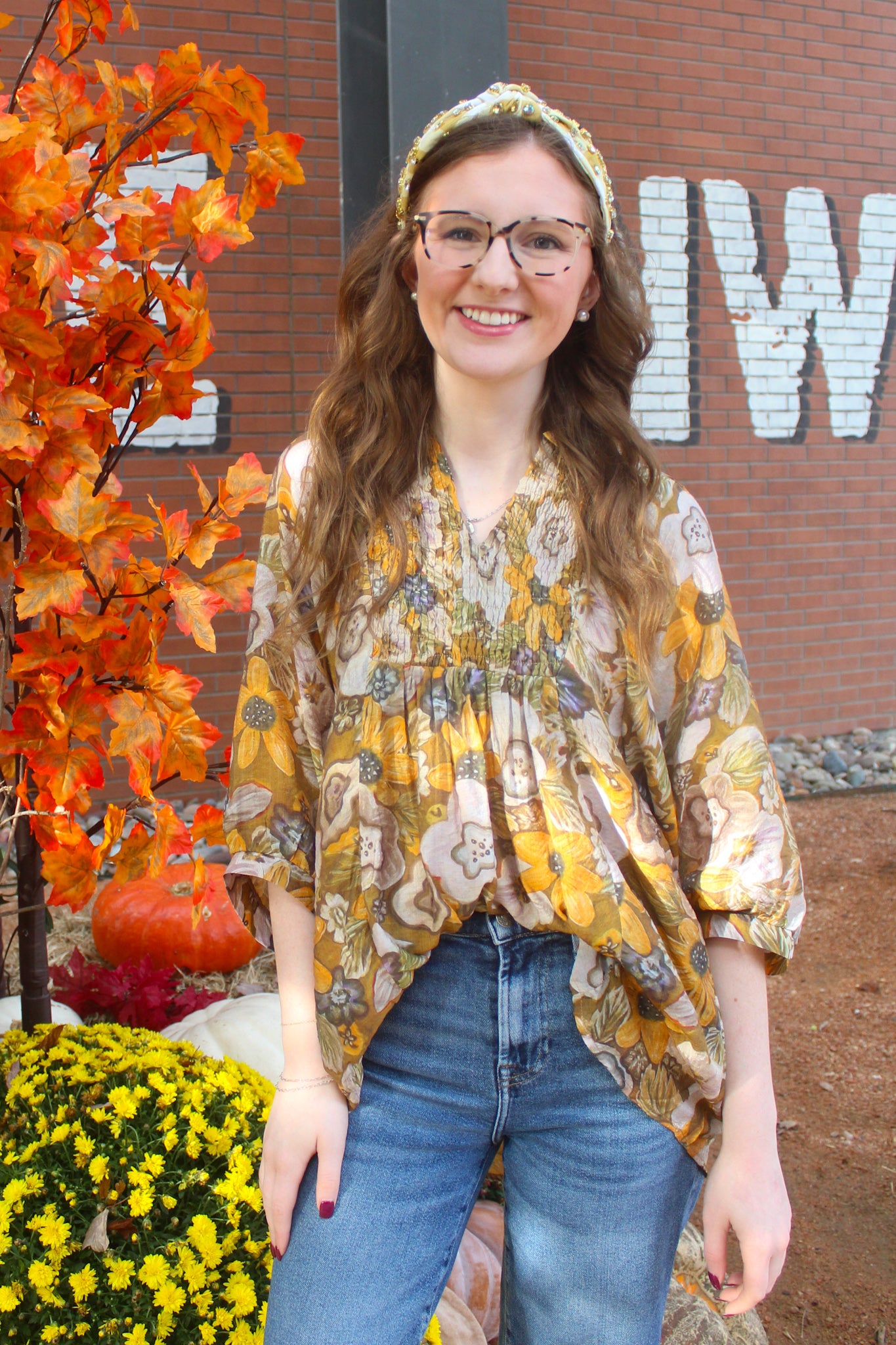 Falling For You Top - Olive