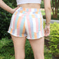 Summer In Stripes Shorts - Multi