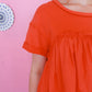 Simple & Sweet Dress - Orange Red