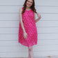 On The Spot Dress - Fuchsia